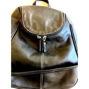 Black Backpack 100% Leather